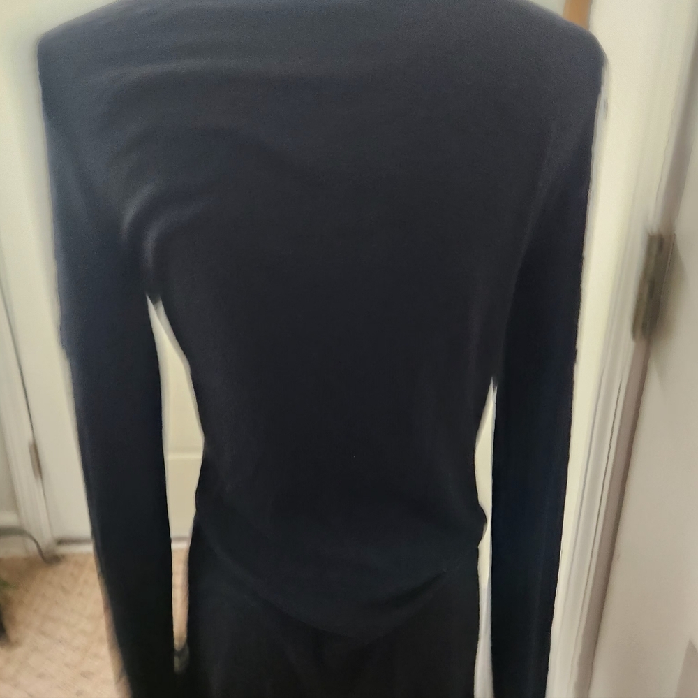 Express Black Lace-Up Long Sleeve Top - Picture 5 of 5
